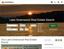 Tablet Screenshot of lakelandsrealty.com